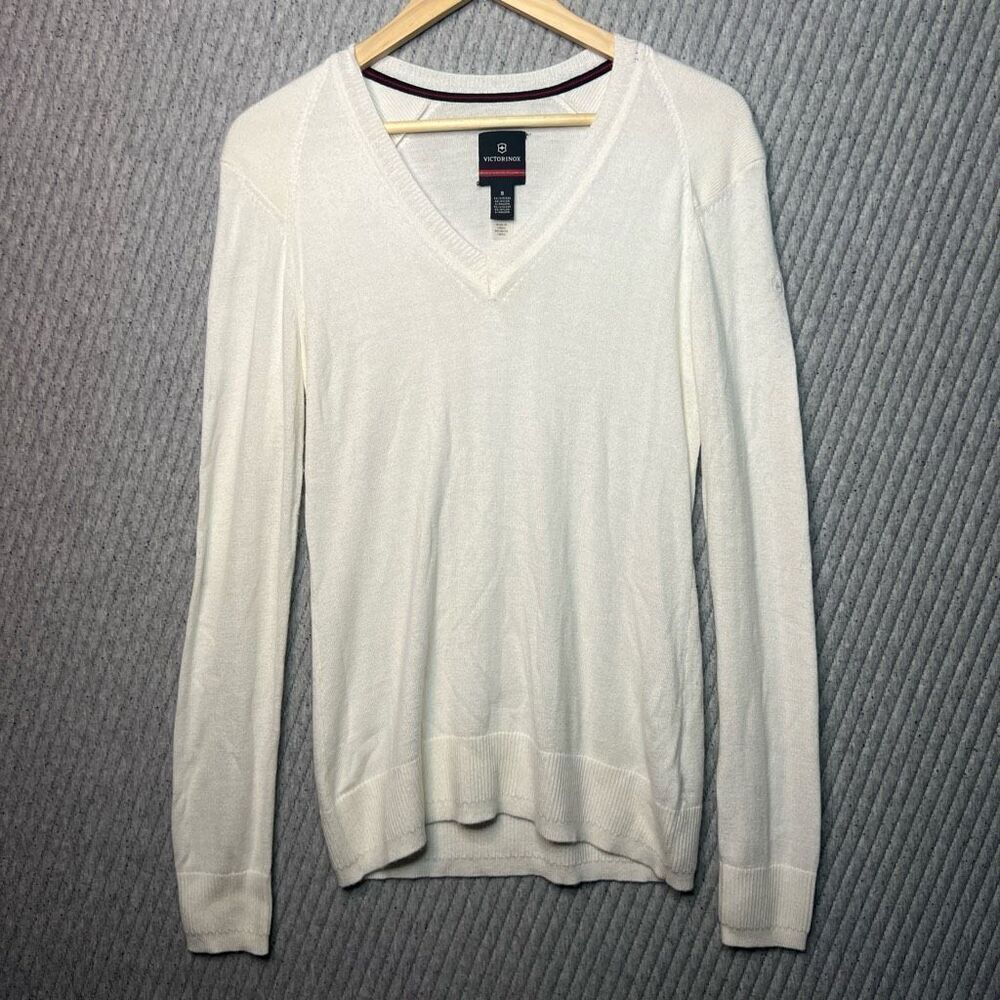 Victorinox Swiss Army‎ Women’s White V-Neck Size Small - Picture 11 of 16